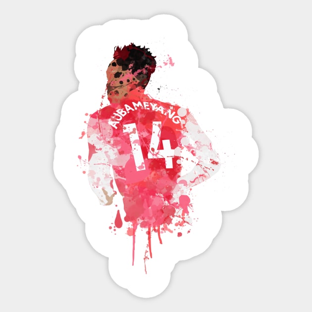 Aubameyang Art Sticker by FootballArcade